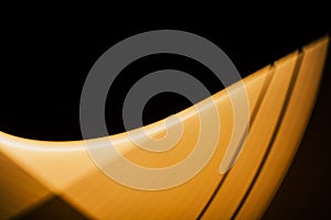 Pattern from the movement of a lamp in the night. Long exposure photo effect