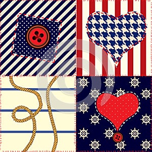 Pattern in nautical style