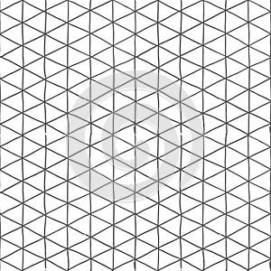 Pattern with Necker cube