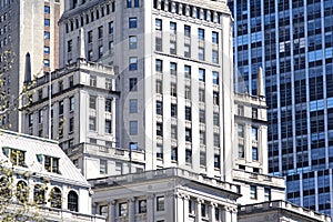 Pattern of office buildings windows