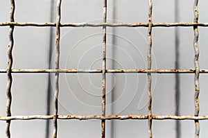 Pattern old metal lattice fence