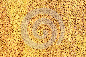 Pattern of old rusty orange metal background