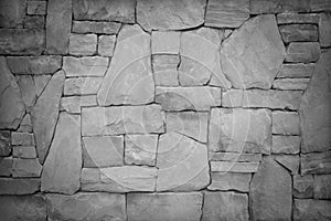 Pattern of old stone Wall Surfaced photo