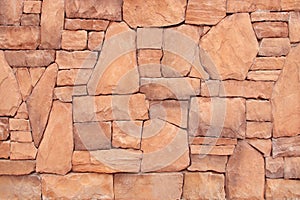 Pattern of stone wall surfaced texture for background photo