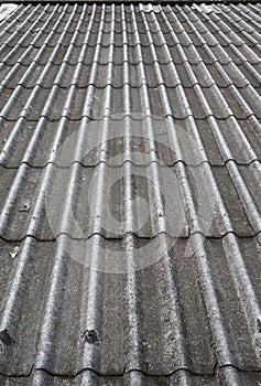 Pattern of old wavy roof