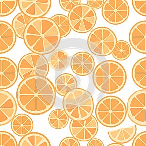 Pattern of Orange Slices Illustration