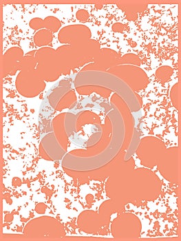Pattern in orange and white