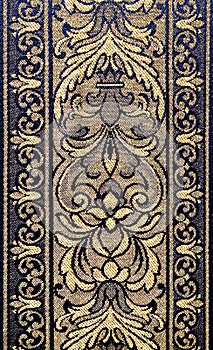 Pattern of an ornate floral tapestry photo