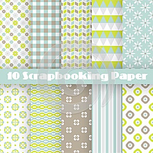 Pattern papers for scrapbook