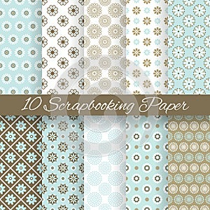 Pattern papers for scrapbook (tiling).