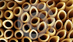 Pattern of pasta penne.