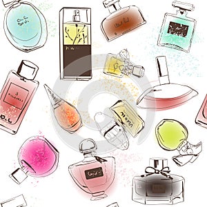 Pattern of perfumes photo