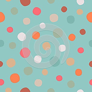 Pattern Polka Dots On Sea Blue photo