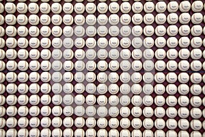 A pattern of Rawlings Major League Baseballs