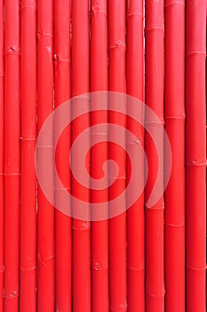 Pattern of red bamboo panel