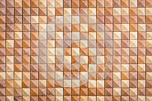 Pattern of red square sandstone wall texture