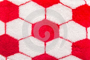 Pattern red white hexagon design fabric abstract geometric shape modern hexagonal background texture