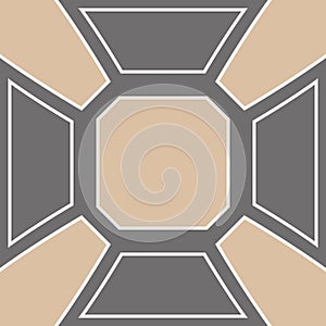 Geometric, minimal and sacral pattern