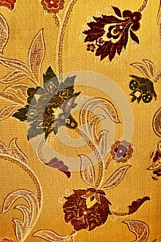 Pattern of a retro floral tapestry photo