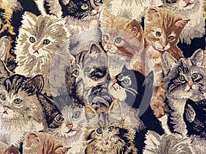 Pattern of a retro tapestry photo