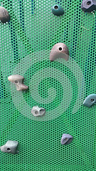 Pattern of rock climbing wall