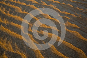 Pattern of sand dunes of Empty Quarter desert
