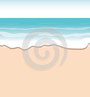 Pattern of sand and sea isolated icon