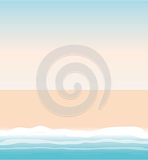 Pattern of sand and sea isolated icon