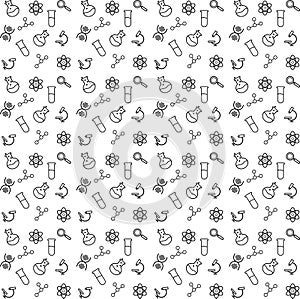 Pattern science line vector