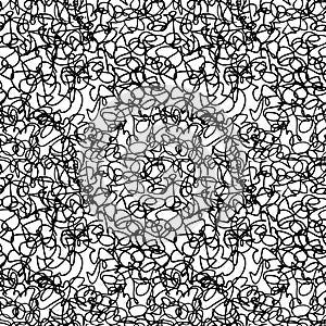 Pattern of scribbles and loops texture