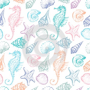 Pattern of the sea creatures