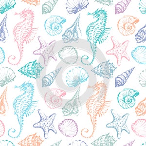 Pattern of the sea creatures