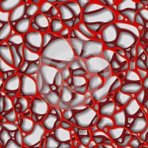 Pattern seamless - cells, veins, spider webs, neurons or mesh