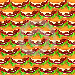 pattern seamless fast food menu product background element vector wallpaper restaurant burger