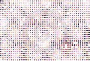 Pattern of shape illustrations background.