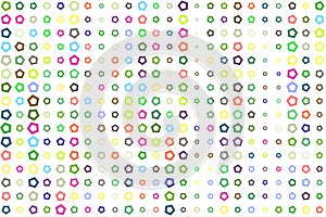 Pattern of shape illustrations background.