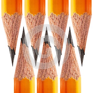 Pattern of a sharpened pencil