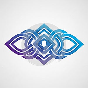 The pattern showcases a gradient effect, giving it depth and a modern