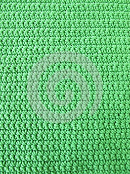 Pattern from single crotchet stitch in green