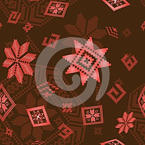 Pattern of slavic ornament