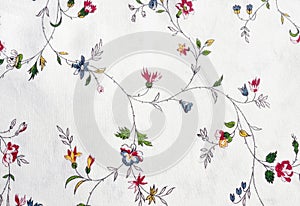 Pattern of small flowers in the style of Provence background