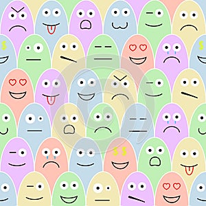 Pattern with smiles