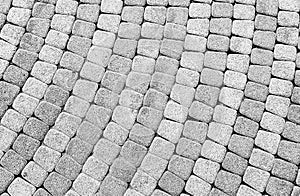 Pattern on stone pavement as background