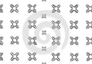 Pattern is symmetrical and evenly spaced, providing a simple yet