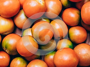 Pattern texture, of fresh picked mediterranean yellow tomatoes, shot