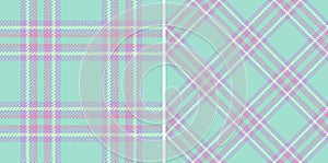 Pattern texture seamless of check background vector with a plaid fabric tartan textile