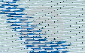 Pattern texture white and blue woven mat background