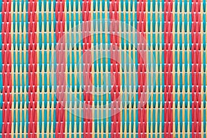 Pattern of Thai style mat woven