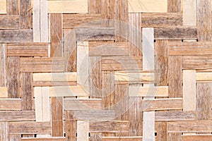 Pattern of thai style wickerwork made from bamboo