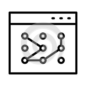 Pattern thin line vector icon
